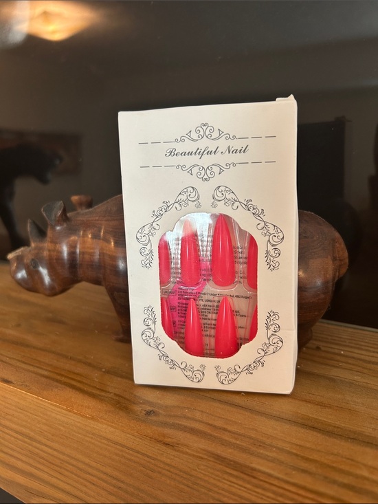 Beautiful nail Other - Press-On Nails — Bright Pink Stiletto Set